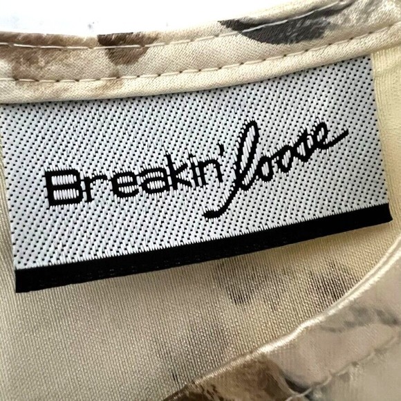 1990s Classic Silky Floral Brocade Sleeveless Dress-Back Button Key Hole Closure - Picture 12 of 13